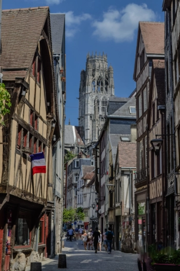 Rue du Gros-Horloge à Rouen